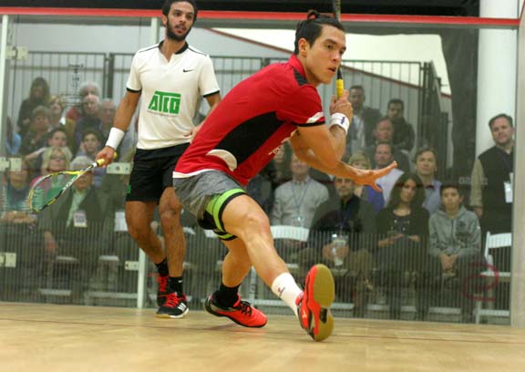Miguel Angel Rodriguez was everywhere in his five-game, comeback visotry over Egypts' Mohamed Abouelghar. (MCO photo)